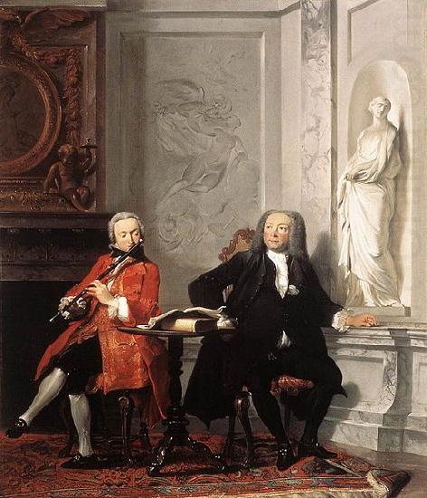 TROOST, Cornelis Jeronimus Tonneman and his Son china oil painting image